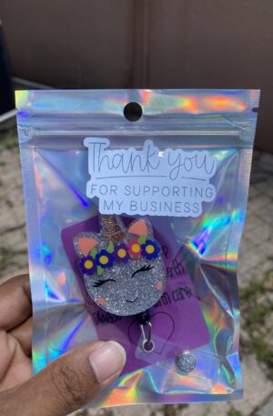 Chill Unicorn Badge Buddy