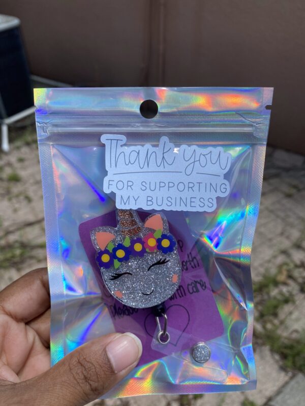 Chill Unicorn Badge Buddy