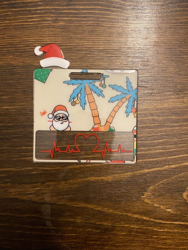 Beach Santa Badge Buddy